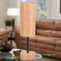 wood design lamp standing
